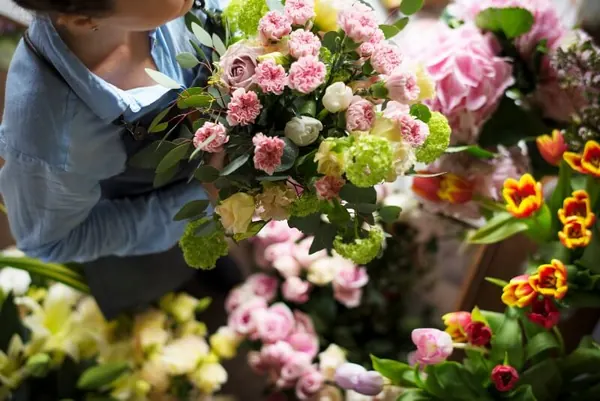 Arranjo de flores naturais