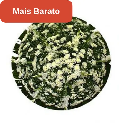 Coroa de Flor Quartzo Branca